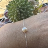 PULSEIRA PÉROLA 19CM EM PRATA 950/925 - Image 2